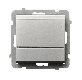 Ospel Sonata Серебро матовое Выключатель карточный с подсветкой, без рамки ŁP-15RS/m/38