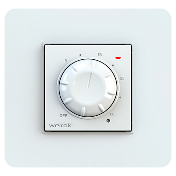 Welrok rol Терморегулятор мех. для обогревателя 16А, 3000ВА., 0-35град.