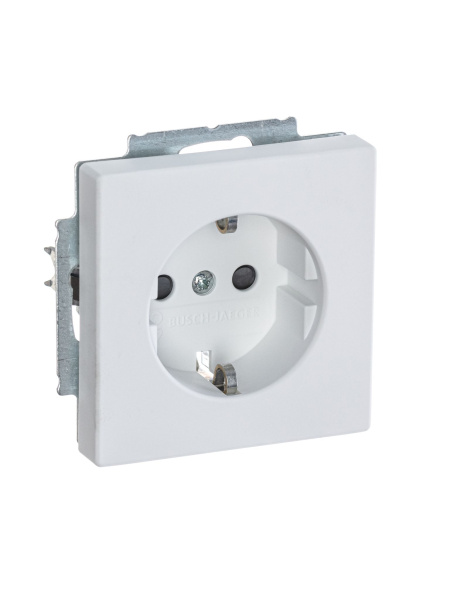 Купить ABB BJE Solo/Future Белый бархат Розетка с/з с защитными шторками 2CKA002013A5373