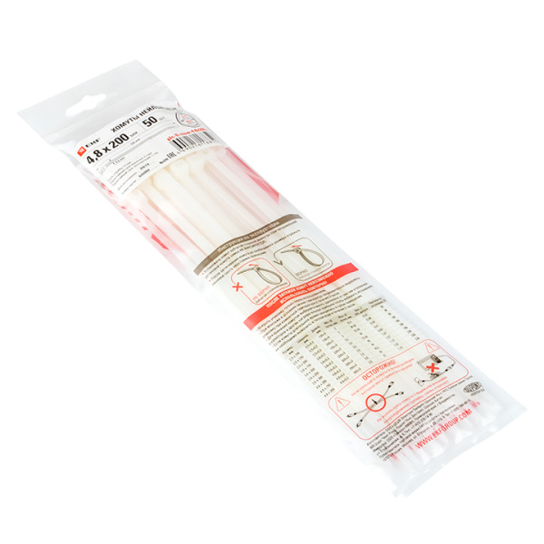 Купить EKF PROxima Хомут P6.6 стандартный (б), 4.8x200 (100шт) FlexLock