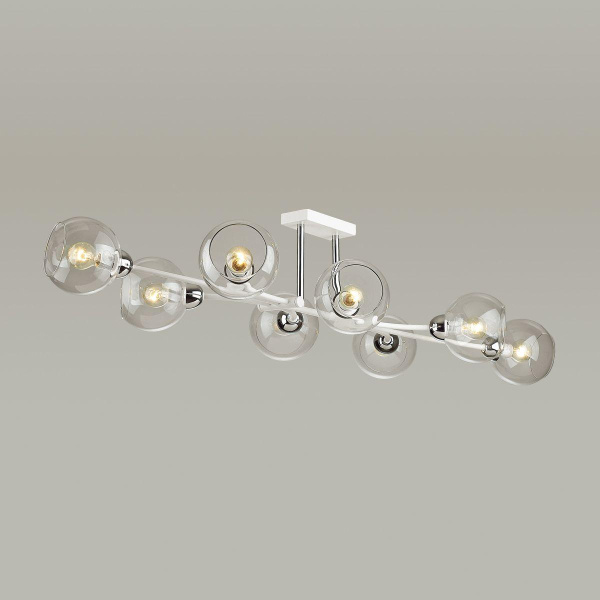 Купить Lumion 4517/8C MODERNI LN21 165 белый, хром Люстра потолочная E14 8*40W 220V ALANA