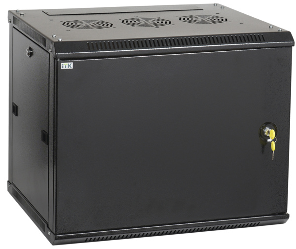 Купить IEK LINEA W ITK Шкаф LINEA W 6U 600x450 мм дверь металл, RAL9005 LWR5-06U64-MF