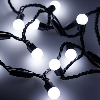 Arlight Светодиодная гирлянда ARD-BALL-CLASSIC-D17.5-10000-BLACK-100LED WHITE (230V, 7W) (Ardecoled, IP65) 025583 Arlight Светодиодная гирлянда ARD-BALL-CLASSIC-D17.5-10000-BLACK-100LED WHITE (230V, 7W) (Ardecoled, IP65) 025583