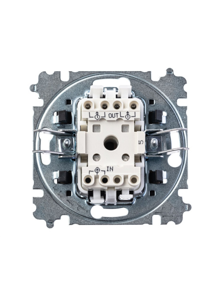 Купить ABB EPJ Levit белый / дымчатый чёрный Выключатель 2-клавишный 2CHH590545A6062