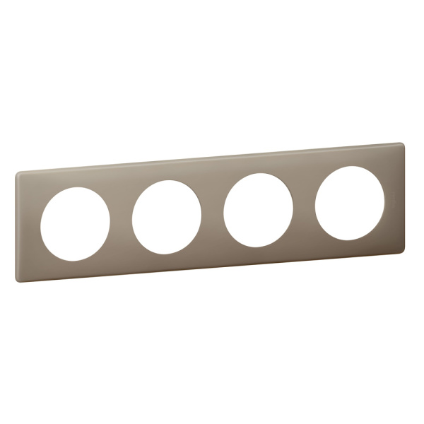 Купить Legrand Celiane2 Перкаль Грэй Рамка 4-ая (2+2+2+2 мод) 066724