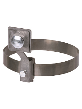 TDM Держатель хомут Ø10-250 мм нержавеющая сталь, с выносом для прута Ø6-10 мм, стальной зажим SQ2402-3183