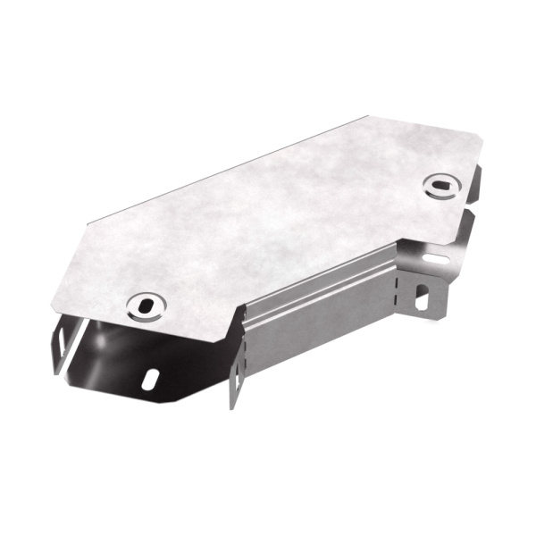 Промрукав Угол горизонтальный 90 градусов с крышкой Стандарт 100х50 PR16.0411