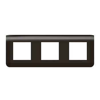 Legrand Mosaiс Рамка - Программа Mosaic - 3X2 модуля - матовая черная 079046L
