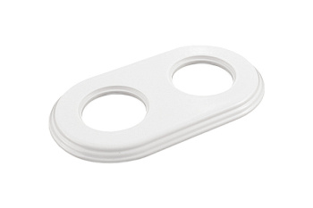 BIRONI Шедель Керамика Белый Рамка 2-ая (скрытый и накладной монтаж) BF2-620-01