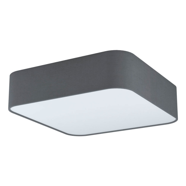 Eglo 99092 Светильник настенно-потолочный PASTERI SQUARE, 5x25W(E27), 575х575, сталь, бел/текстиль, пластик, серый