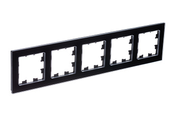 Systeme Electric AtlasDesign Nature Натуральное стекло Черный Рамка 5-ая