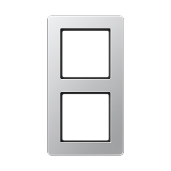 JUNG A Flow Алюминий Рамка 2-ая для вертикальной и горизонтальной установки AF582BFAL