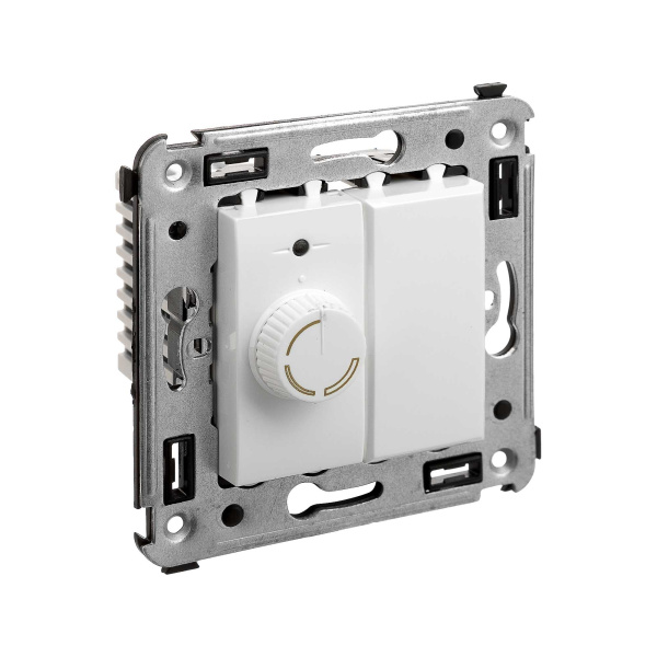 Купить DKC Диммер поворотный в стену, "Avanti", "Белое облако"