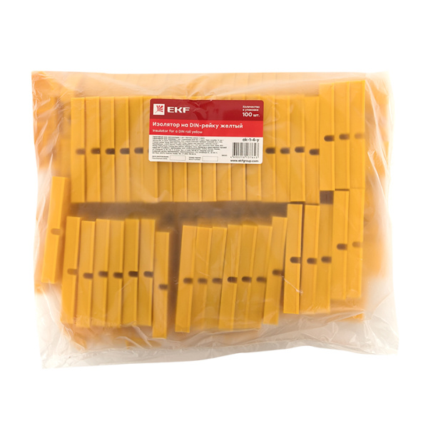 Купить EKF PROxima Изолятор на DIN-рейку желтый