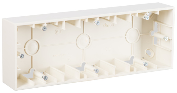 Simon 15 Бежевая Коробка 3-ая для наружного монтажа 1590753-031