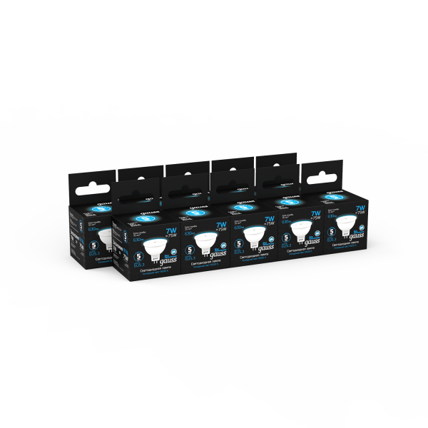Купить Gauss Лампа MR16 7W 630lm 6500K GU5.3 LED 101505307