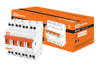 TDM Модульный переключатель трехпозиционный МП-63 4P 63А SQ0224-0036