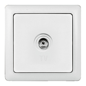 Systeme Electric Wessen ХИТ внутр Бел Розетка телевизионная оконечная