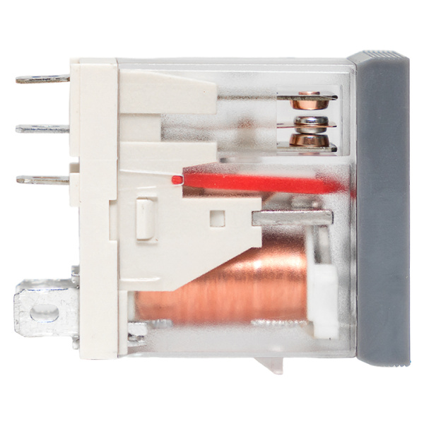 Купить EKF Averes Реле промежуточное с кнопкой и мех. Индикацией RPAt 25/1 12A 24В DC