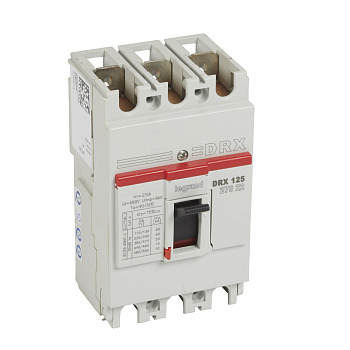 Legrand DRX125 термомагнитный 25A 3П 20KA 027022