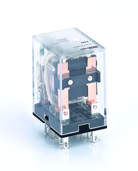 Dekraft Промежуточное реле 2 конт. с LED инд. 5А 24В DC ПР-102