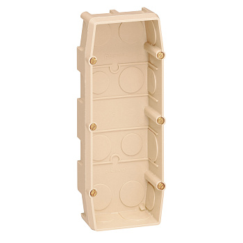 Legrand Супербокс Коробка монтажная под Mosaic 6М для сплошных стен глуб 40 мм 089127