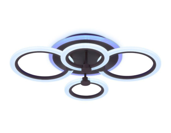 Купить Ambrella Потолочный светодиодный светильник с пультом FA526/4 CF кофе 81W 620*440*120 (ПДУ РАДИО 2.4)