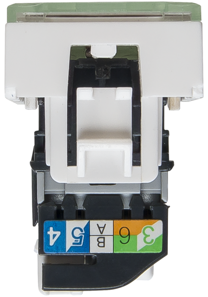 Купить SPL Розетка RJ 45 Mosaic категория 5е UTP 1 модуль белая (076551 - SPL - 200006)