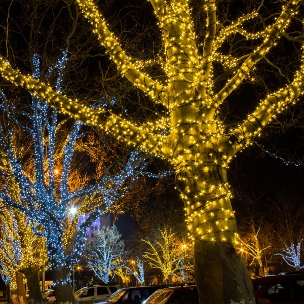 Eurosvet Гирлянда Нить 400-102 белый 20м IP65 a044075