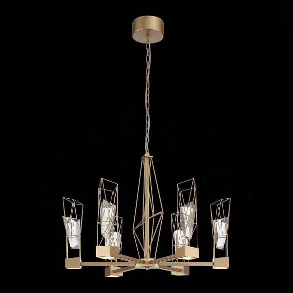 Купить ST Luce SL815.203.06 Люстра подвесная Матовое золото/Матовое золото, Прозрачный LED 6*8W 4000K