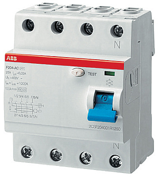 ABB F204A УЗО 4Р 100А 300mA селективный 2CSF204201R3900 ABB F204A УЗО 4Р 100А 300mA селективный 2CSF204201R3900