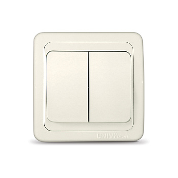 UNIVersal "Валери" Выключатель "слоновая кость" (ivory) 2 кл. Б-В0023