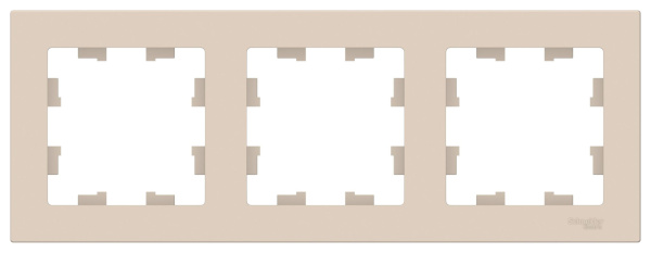 Купить Systeme Electric AtlasDesign Беж Рамка 3-ая, универсальная