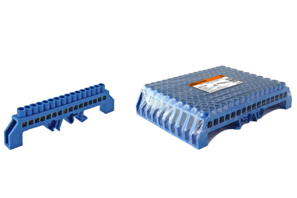 TDM Шина "N" нулевая в изоляторе на DIN-рейку 8x12мм 16 групп SQ0801-0081