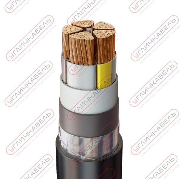 Кабель силовой бронированный ПвБШвнг(B) 5х240 мс(N,PE)-1 Угличкабель PL033152403400000000