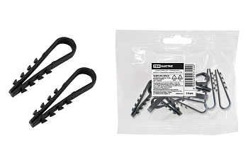 TDM Дюбель-хомут ДХК-10 для круглого кабеля 5-10мм нейлон черный (10шт) SQ0539-0025