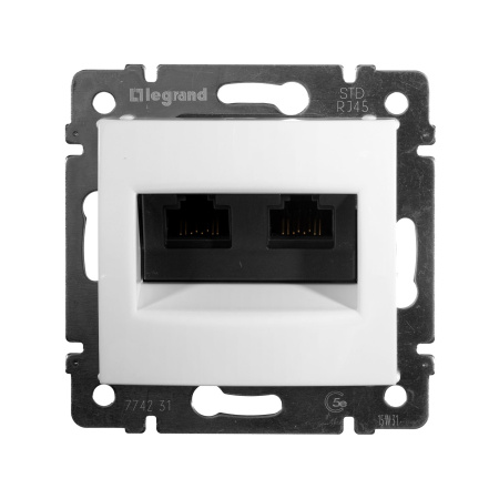 Купить Legrand Valena Бел Розетка комп(RJ45) 2-ая 5 кат UTP 774231