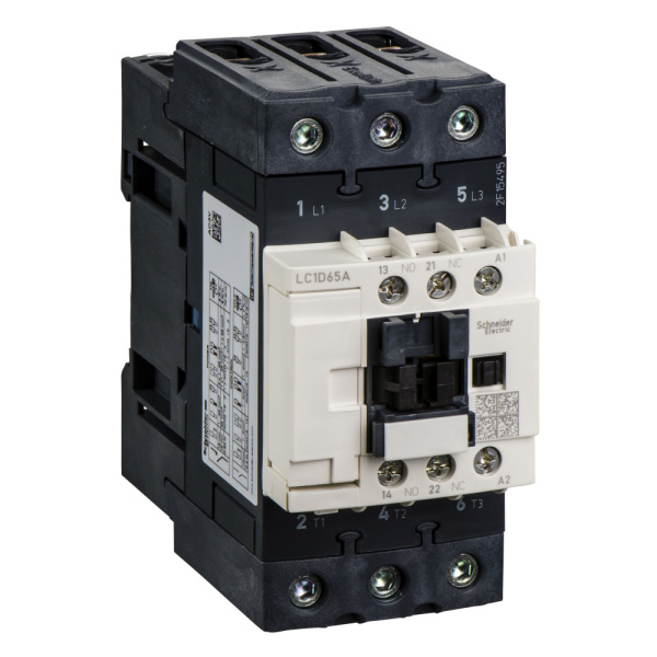 SE Contactors D Telemecanique Контактор 3P Everlink AC3 440В 65A катушка управления 24В AC 50/60Гц LC1D65AB7