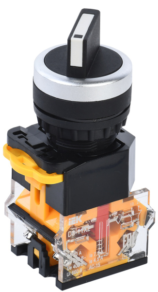 IEK Переключатель D8-11X2 2 положения 1з+1р черный