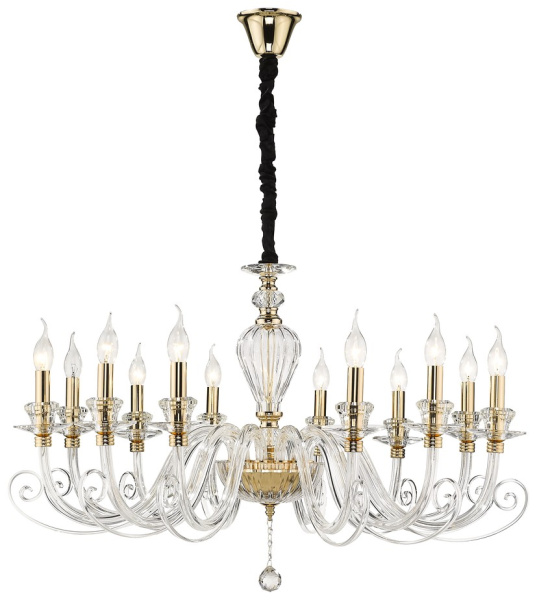 Wertmark WE170.12.303 Люстра подвесная Золото, Прозрачный E14 12*40W