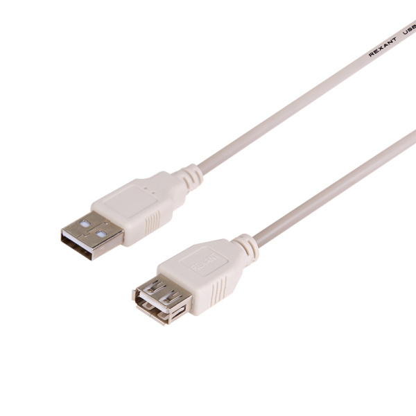 Шнур USB-А (male) - USB-A (female) 3M Rexant 18-1116