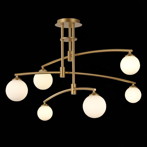 ST Luce SL1208.302.06 Светильник потолочный Золото/Белый G9 6*3W Купить ST Luce SL1208.302.06 Светильник потолочный Золото/Белый G9 6*3W