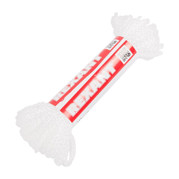 Шнур 3мм 20м (белый) Rexant 77-0320-1
