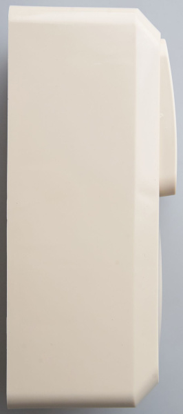 Купить Systeme Electric Этюд наруж Крем Блок: Розетка с/з со шторками + выключатель 2-клавишный