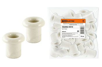 TDM Керамический проходной изолятор для провода белый (25шт) SQ2802-0010