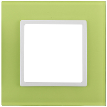 ЭРА 14-5101-26 Elegance Лайм/белый стекло Рамка 1-ая