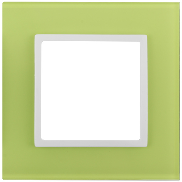 ЭРА 14-5101-26 Elegance Лайм/белый стекло Рамка 1-ая