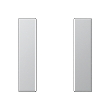 JUNG комплект накладок 1гр алюминий A501TSAAL