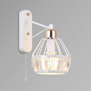 Eurosvet Бра с хрусталем 70075/1 белый 00000084040