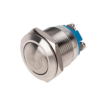 Кнопка антивандальная Ø19 Б/Фикс (2с винт) (ON)-OFF сфера Rexant 36-3410